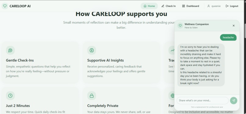 CareLoop Ai – screenshot 1