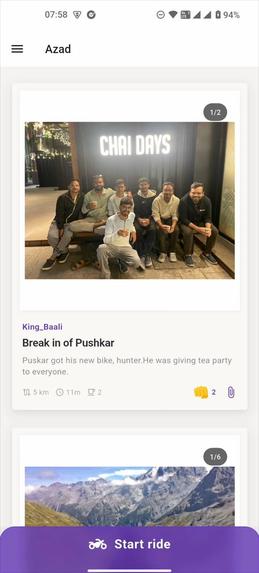 Azad : The community driven riding assistant for bikers  – screenshot 8