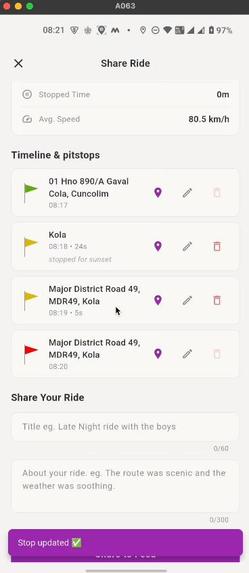 Azad : The community driven riding assistant for bikers  – screenshot 11