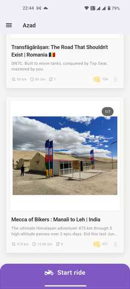 Azad : The community driven riding assistant for bikers  – screenshot 15