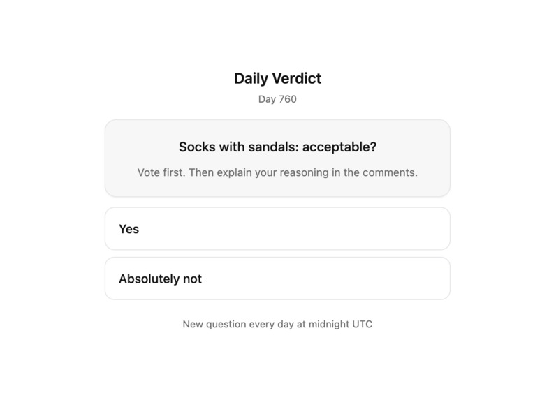 Daily Verdict – screenshot 1