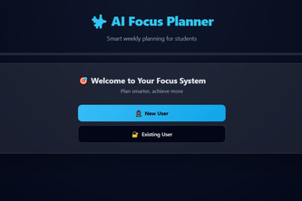 AI Focus Planner