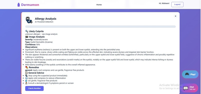 DERMAMON-AI-Powered Skincare Analysis Platform – screenshot 5
