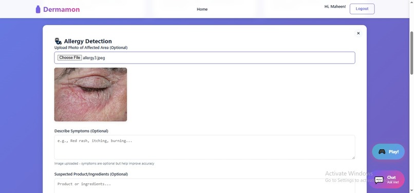 DERMAMON-AI-Powered Skincare Analysis Platform – screenshot 4