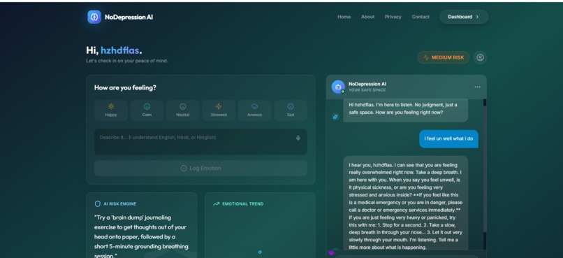 NoDepression AI – screenshot 3