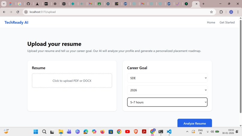 TechReady AI – Placement Coach for Indian Students – screenshot 2