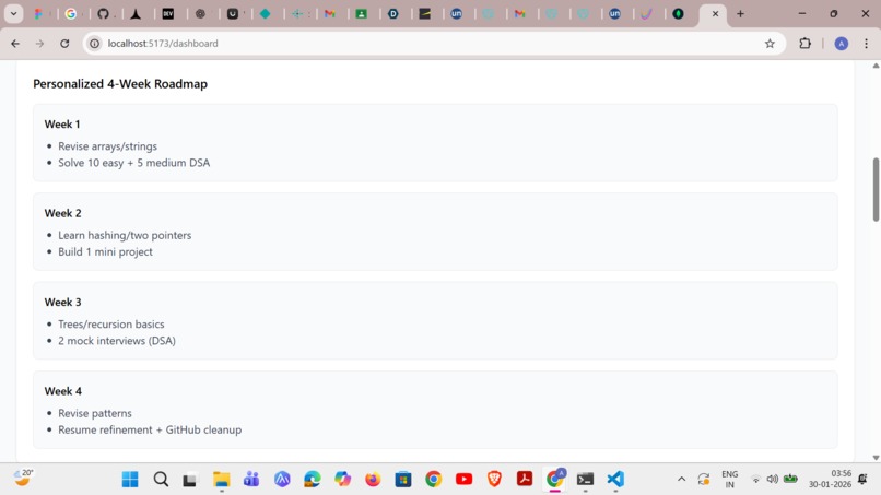 TechReady AI – Placement Coach for Indian Students – screenshot 4