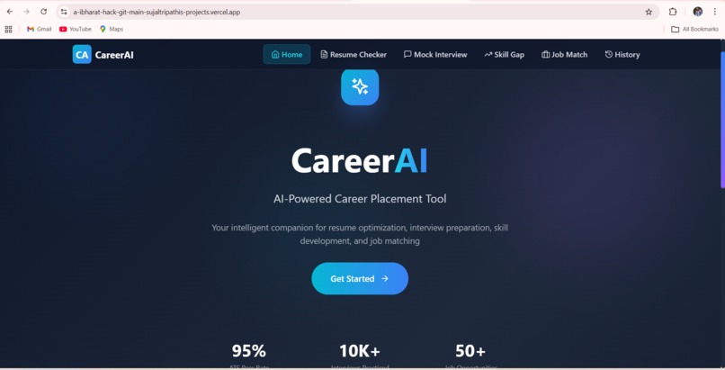 CareerAI - AI-Powered Career Placement Assistant – screenshot 1