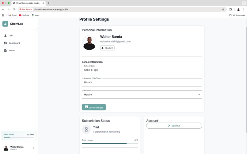 Virtual Science Labs Academy – screenshot 6