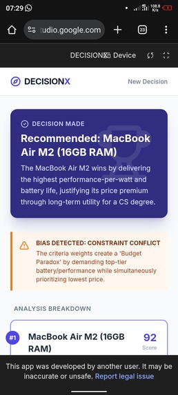 DECISIONX – screenshot 6