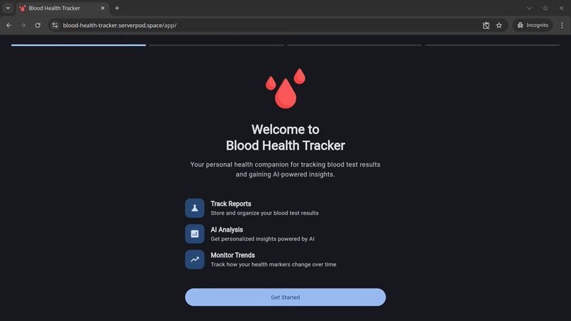 Blood Health Tracker – screenshot 1