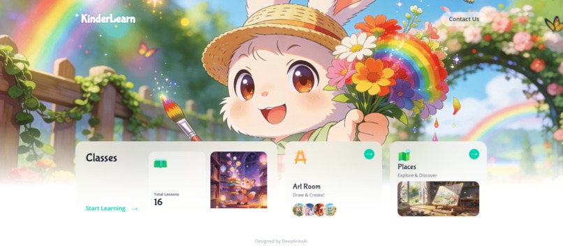 KinderLearn English: Making Early Learning Magical with AI – screenshot 1
