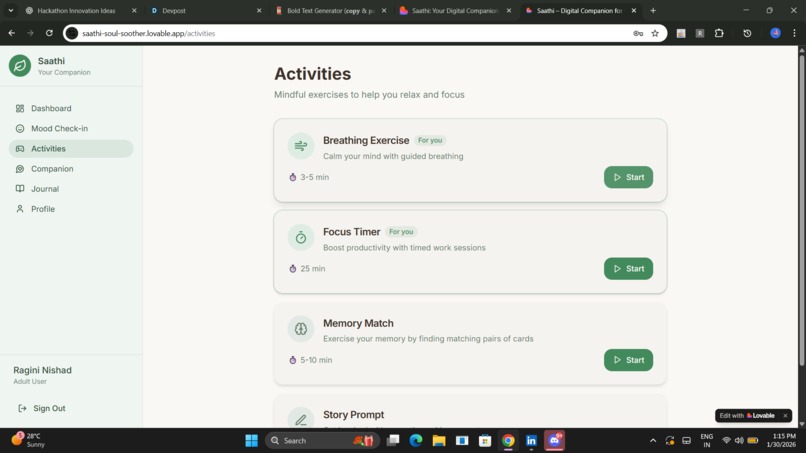 Saathi-A Digital Companinon – screenshot 3