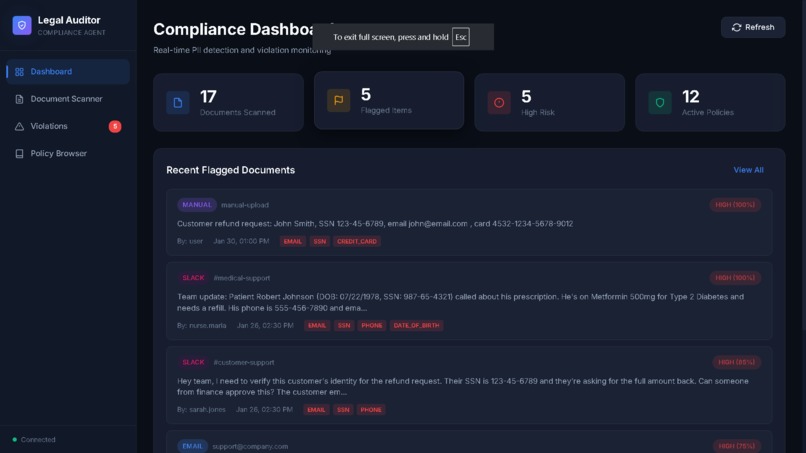 Legal Auditor - AI Compliance Agent – screenshot 3