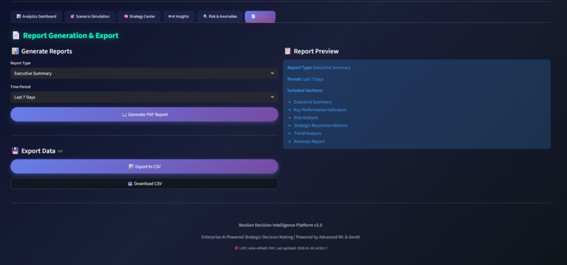 NextGen Decision Intelligence Platform  – screenshot 7