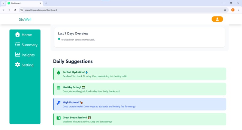 StuWell – screenshot 4
