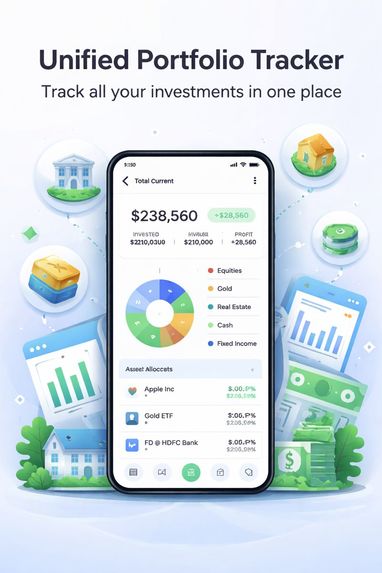 Investment tracker for all assets – screenshot 1