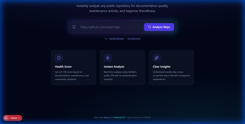 GitHub Repo Health Analyzer – screenshot 5