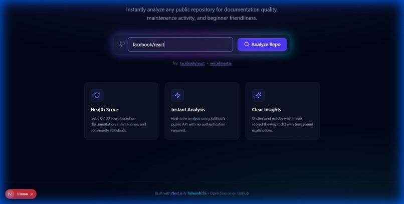 GitHub Repo Health Analyzer – screenshot 6