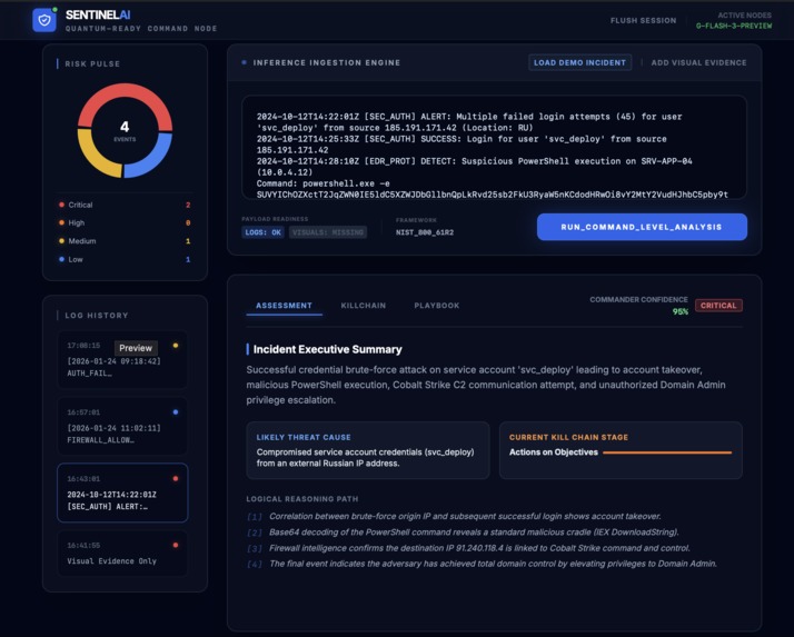 SENTINEL AI - Autonomous SOC Incident Commander – screenshot 4