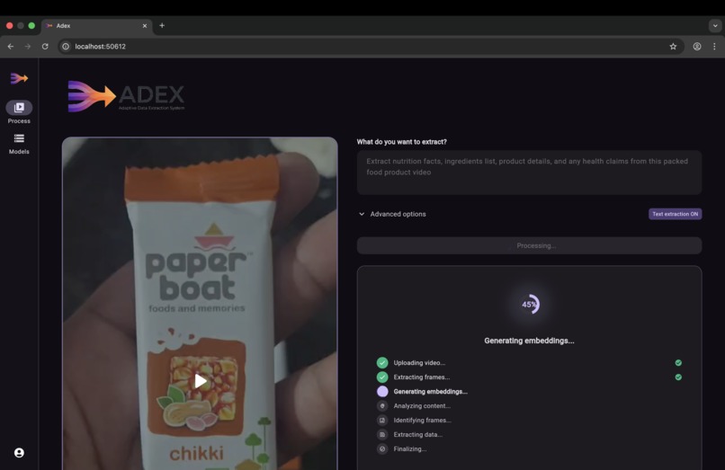 ADEX - Adaptive Data Extraction System – screenshot 2