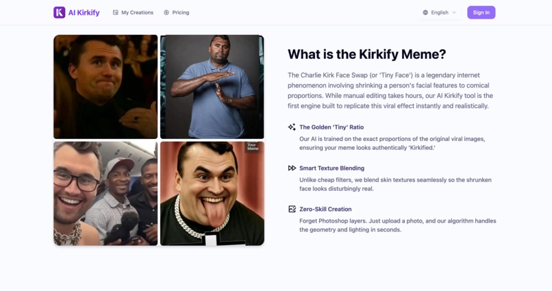 AI Kirkify: Charlie Kirk AI Generator – screenshot 3