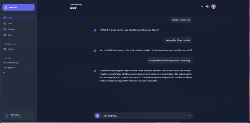 Bulter AI Personal Assistant – screenshot 2