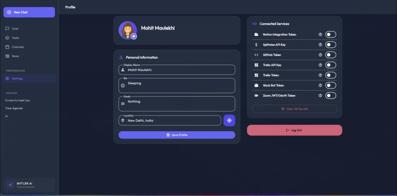 Bulter AI Personal Assistant – screenshot 1