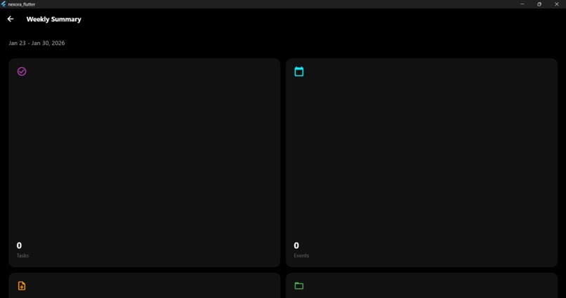 Nexora AI productivity system unifying tasks, plans,progress – screenshot 6