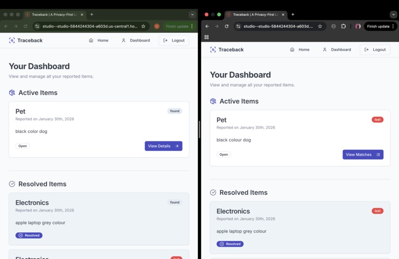 TraceBack – screenshot 3