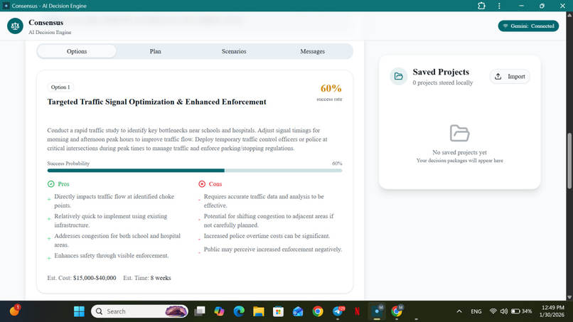 Consensus – screenshot 1