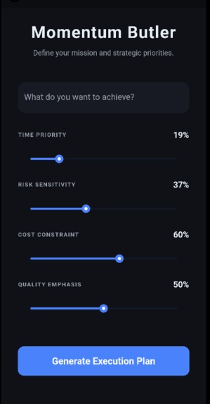 MomentumButler – screenshot 1