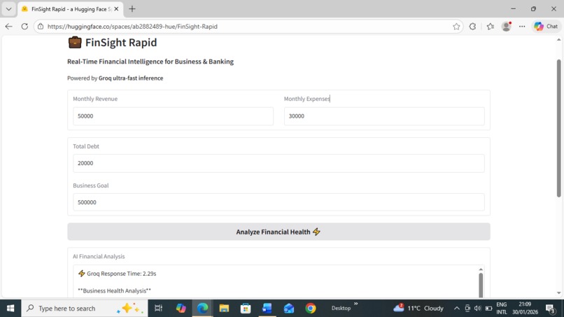 FinSight Rapid – screenshot 1