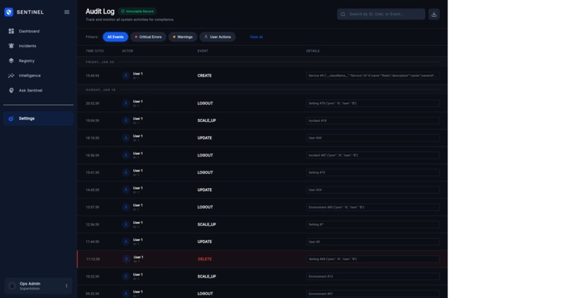 Serverpod Sentinel – screenshot 7