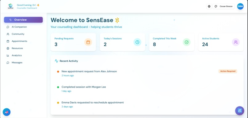 SensEase – screenshot 2
