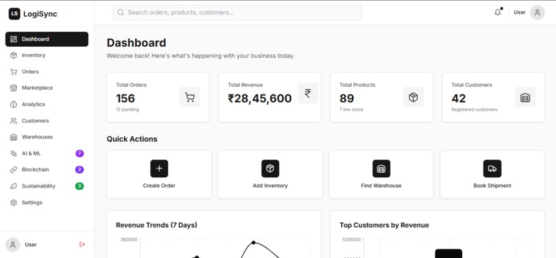 LogiSync – screenshot 1