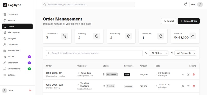 LogiSync – screenshot 4