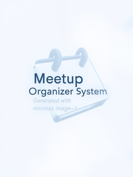 Meetup Event Organizer System – screenshot 2
