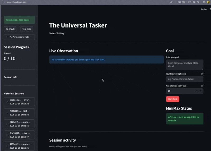 Universal Tasker – screenshot 1