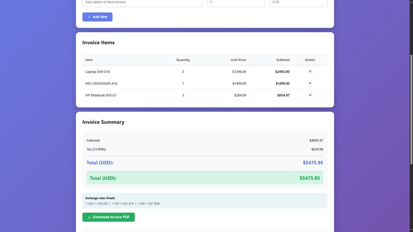 NanoHash Invoice – screenshot 3