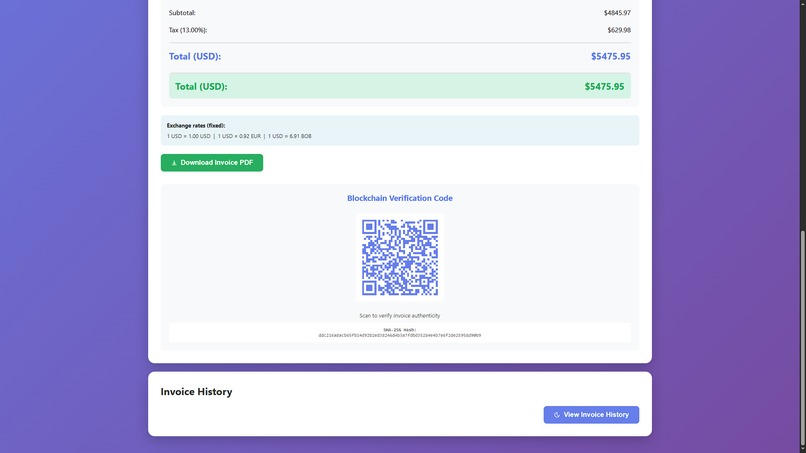 NanoHash Invoice – screenshot 5