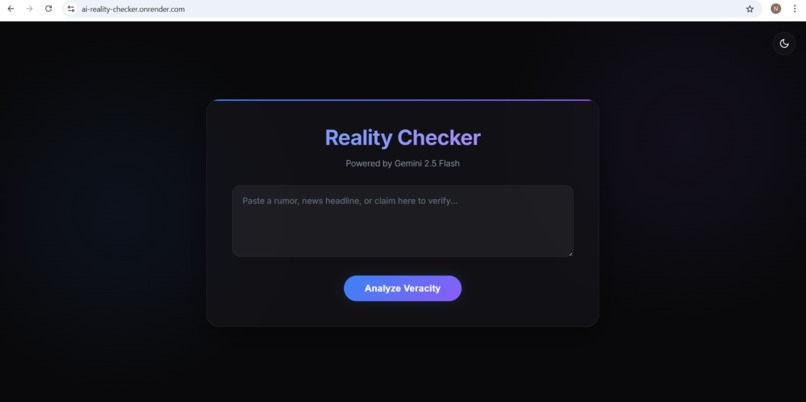AI Reality Checker – screenshot 1