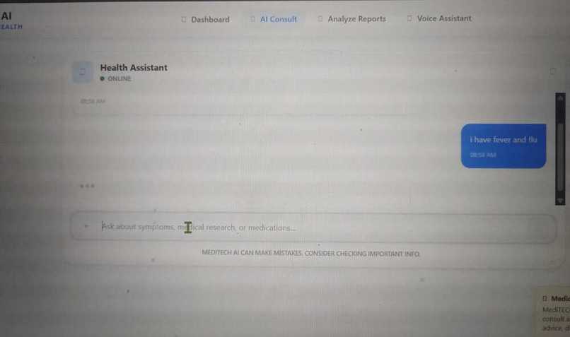 MediTECH: Gemini-Powered Multimodal Health Assistant – screenshot 4