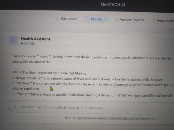 MediTECH: Gemini-Powered Multimodal Health Assistant – screenshot 5