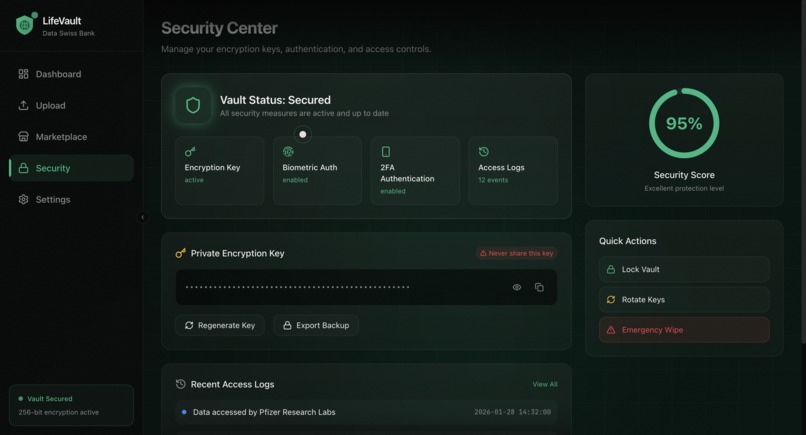 LifeVault – screenshot 2