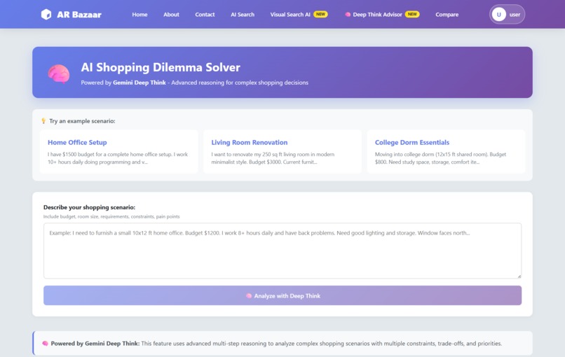 AR-Bazaar: Voice-First AI & AR Shopping with Google Gemini – screenshot 2