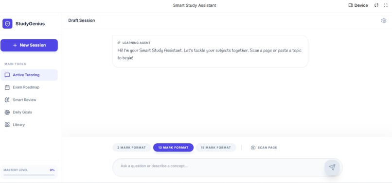 StudyGenius: AI-Powered Smart Study Assistant – screenshot 1