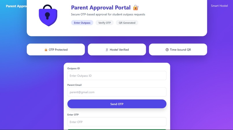 Smart Hostel Attendance & Outpass Management System – screenshot 3