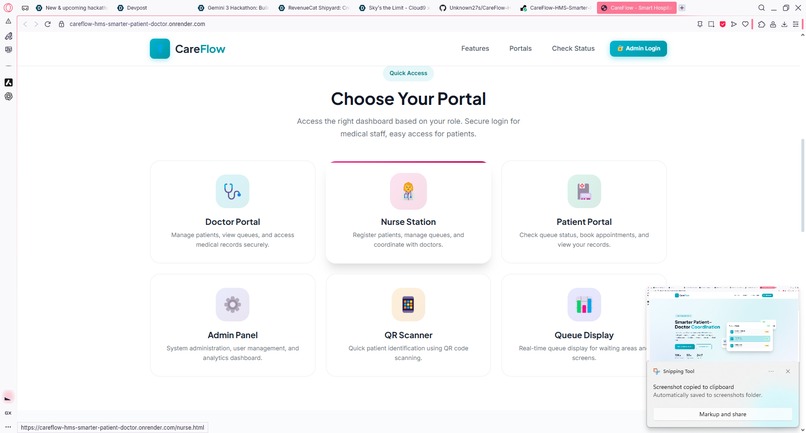 CareFlow-HMS-Smarter-Patient-Doctor-Coordination – screenshot 3