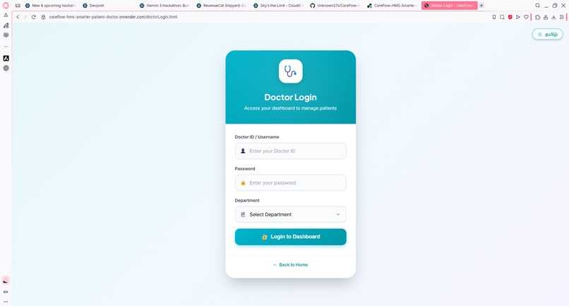 CareFlow-HMS-Smarter-Patient-Doctor-Coordination – screenshot 5